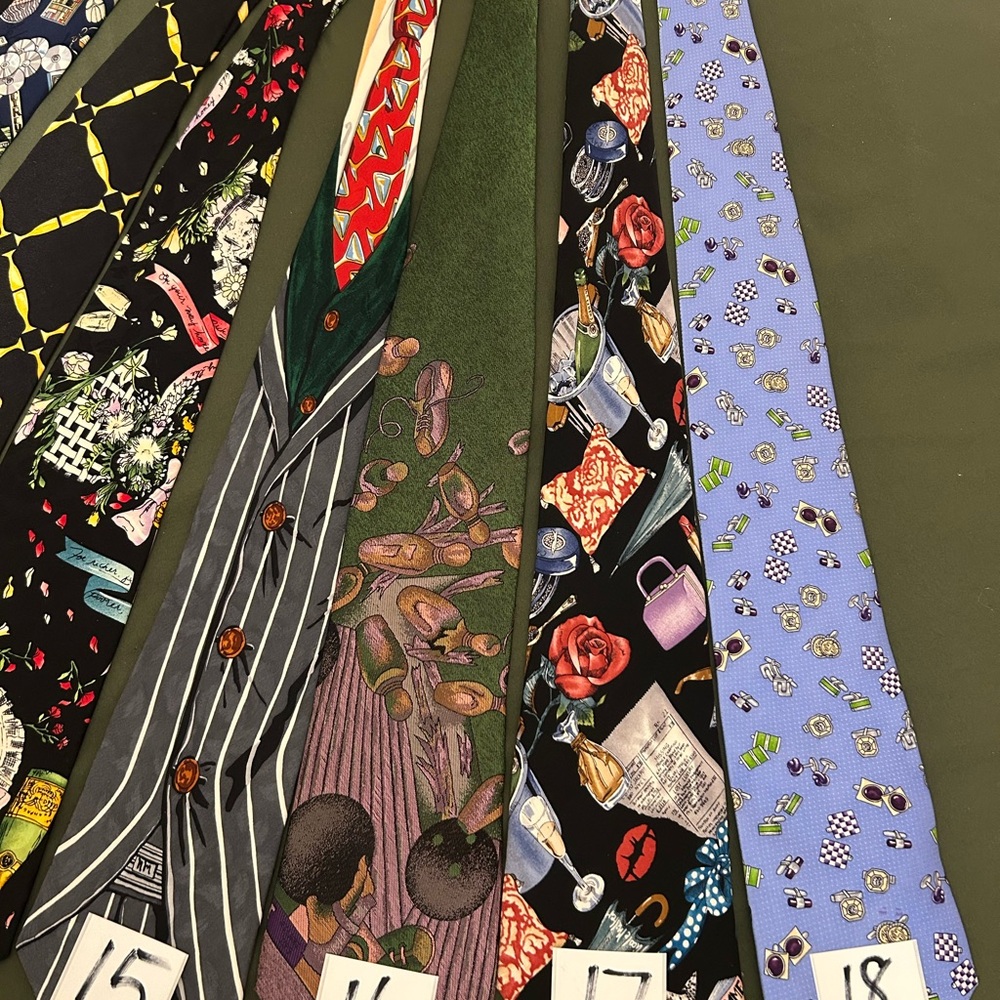 Assorted Patterned Ties Collection - image 5